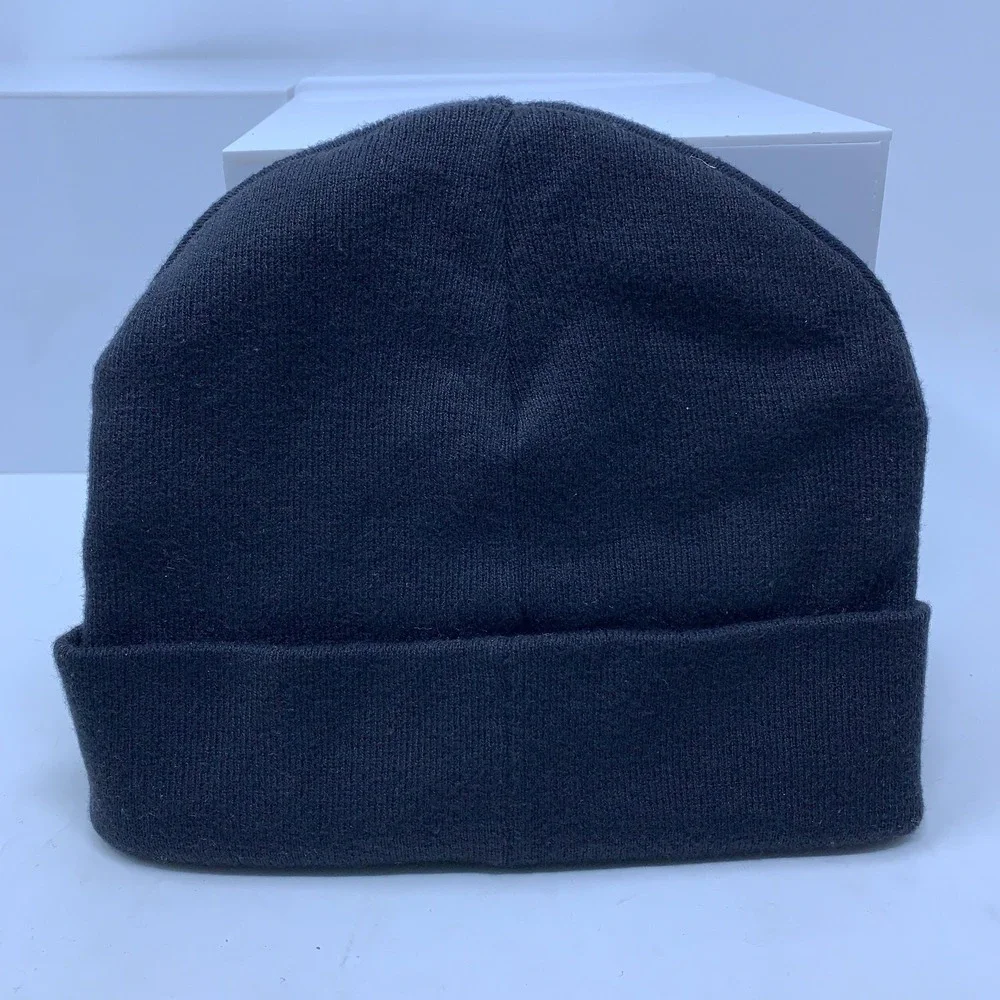 Tentree Adult One Size Black  100% Organic Cotton Knit Cuffed Beanie New *Flaw